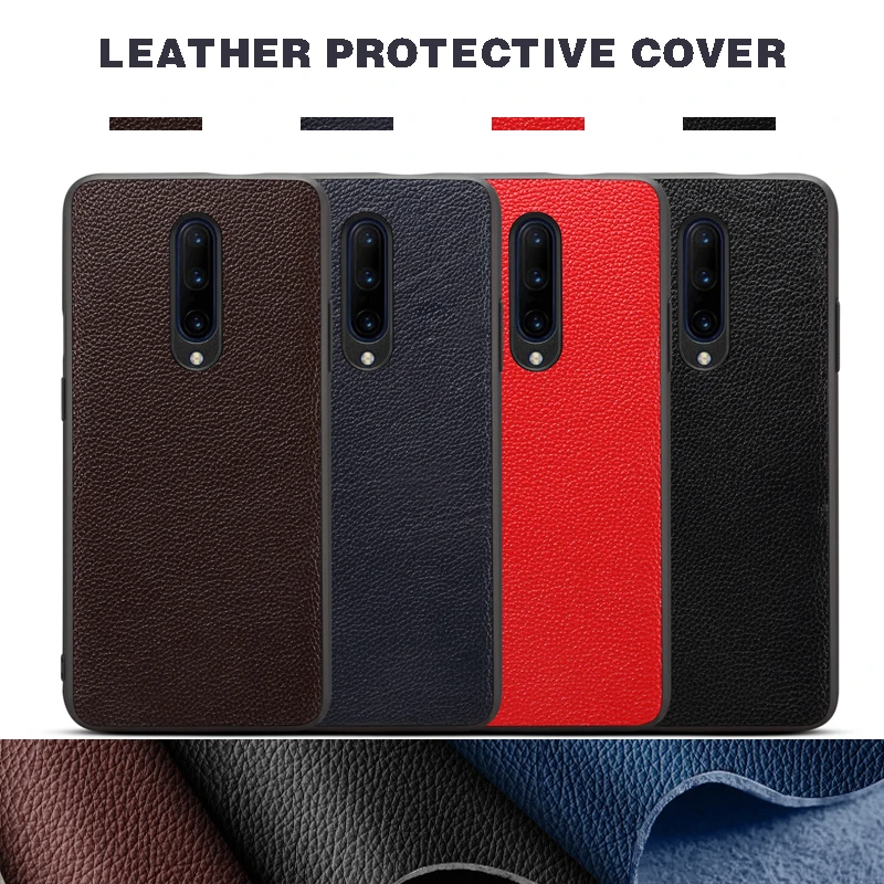 

Luxury High Quality Shockproof Ultra-thin Leather Protective Phone Case Back Cover Coque Capa for OnePlus 6 6T 7 Pro Fundas