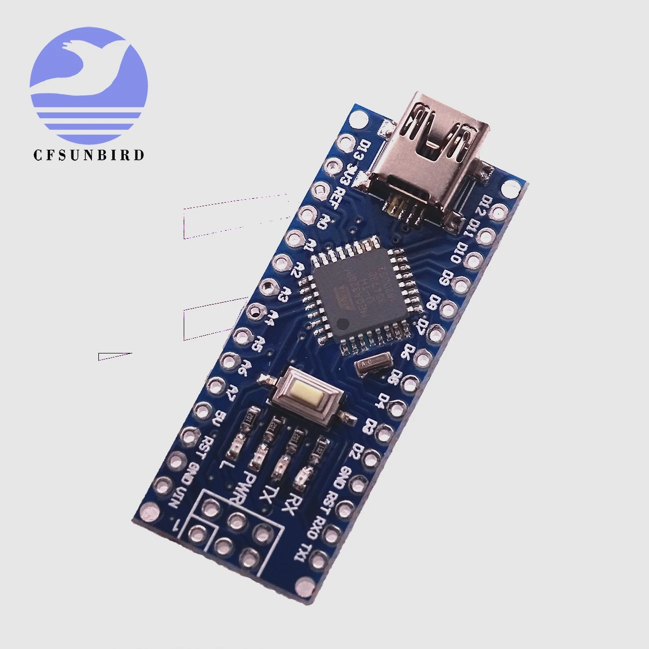 Nano Mini USB с Загрузчиком совместимый контроллером arduino 3 0 драйвер CH340 16 МГц v3.0