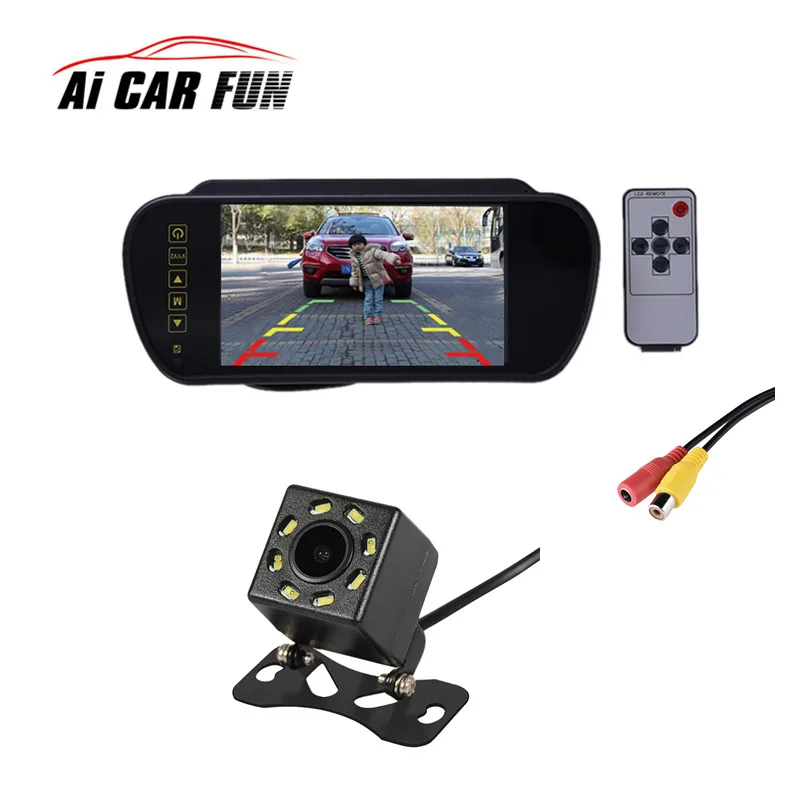 

2 In1 Car Parking System Kit 7" Digital LCD Color Rearview Display Monitor + Waterproof Reversing Backup Rear View Camera