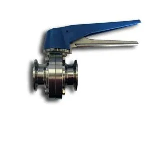 

Sanitary 1.5" TC Bufferfly Valve - Squeeze Trigger, Homebrew Tri Clover Fitting, Beer Hardware
