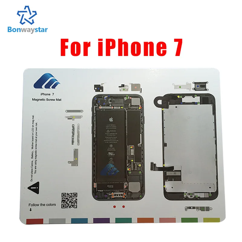Профессиональный Магнитный винтовой коврик для Apple iPhone 6 6s plus 7 8 X Ремонтный