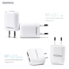 Remax 2 порта USB 5 В 2A ЕС Plug Путешествия стены Зарядное устройство адаптер Портативный смарт-мобильный телефон Зарядное устройство для Iphone samsung/Sony Xiaomi