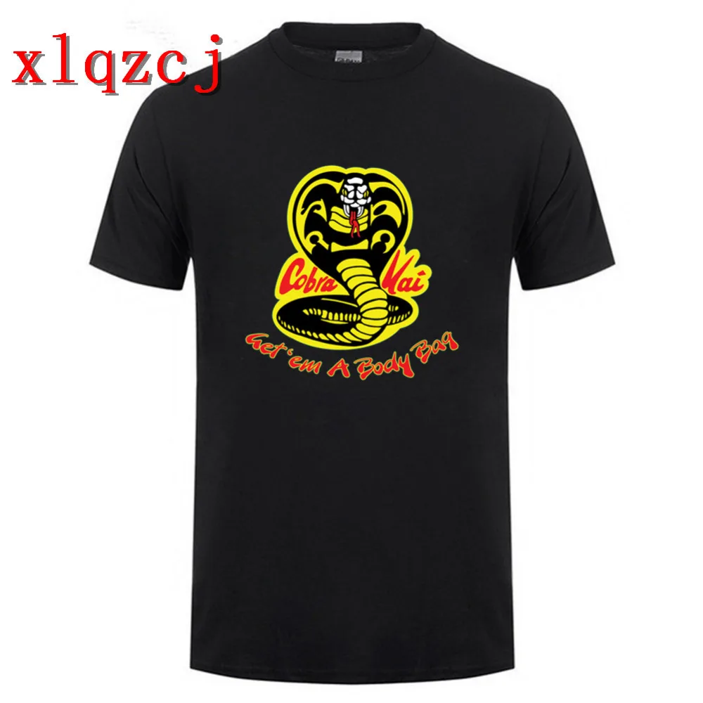 Cobra Kai Футболка мужская крутая хлопковая футболка из фильма Повседневная летняя