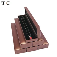 6 шт. коробка для ювелирных изделий ожерелье упаковка коробка браслет Органайзер бархатная Упаковка Подарочная цепочка чехол для хранения