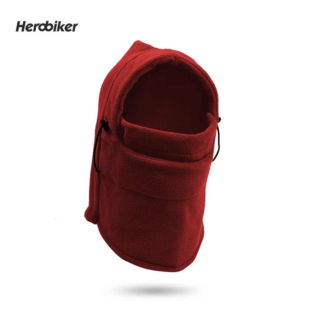 HEROBIKER, Флисовая Балаклава, мотоциклетная маска для лица, унисекс, Осень-зима, лыжная маска для лица, шапки для пеших прогулок, шлем, маска для бега, шапки
