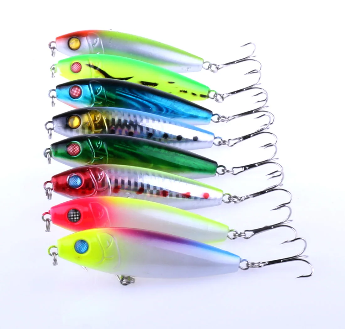 Sports outdoor fishing gear wholesale lont casting 8CM 12G 6 Minnow