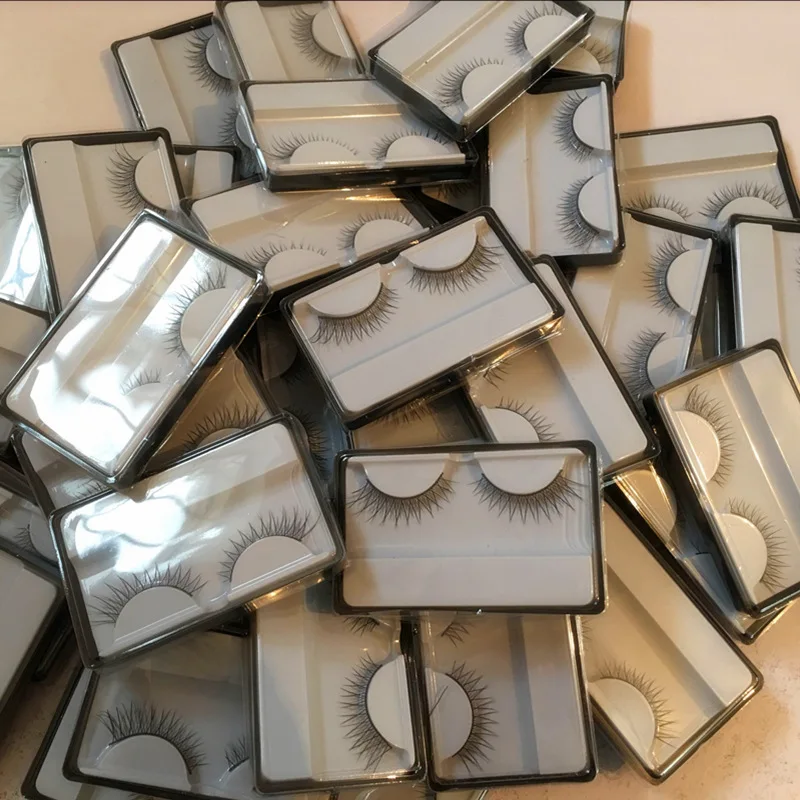 

False eyelashes natural thick cross false eyelashes stock 1/2/3/4/5/6/7/8/9/10 pair