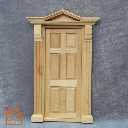 1:12 дверь кукольного домика с рамкой для миниатюрной деревянной кукла украшение для дома