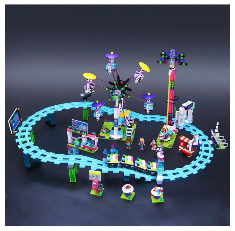 

New LEPIN 01008 Amusement Park Roller Coaster Building Block Kits Blocks Bricks Girl Funny Toys 41130
