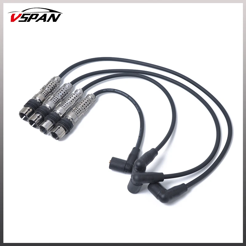 

4pcs Spark Plug Ignition Wires Cable set for VW 2008-2013 for Audi for Volkswagen for Seat for Skoda Beetle Polo Car Accessorie
