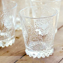 Красивые прозрачные glasscup Ретро фруктовый сок чашка молока