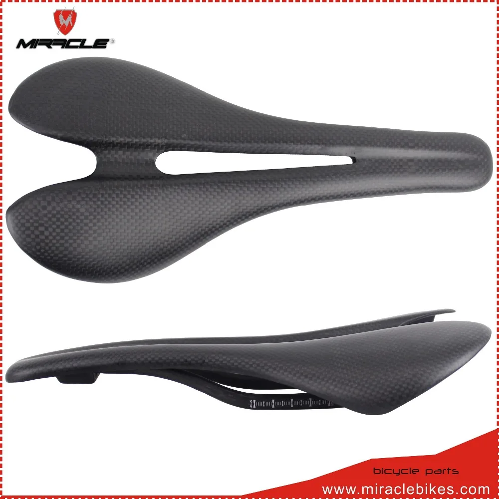 MIRACLE 2016 full carbon saddle,road bicycle carbon saddle,road bikes carbon saddle,light weight carbon saddle 3k 110g
