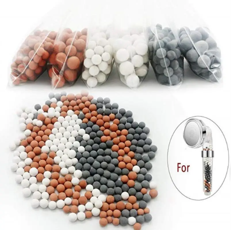 

Shower Head Replacement Mineral Ball 3 bags 3 Colors Beads Water Purification Mineral Negative Ions Ceramic Balls