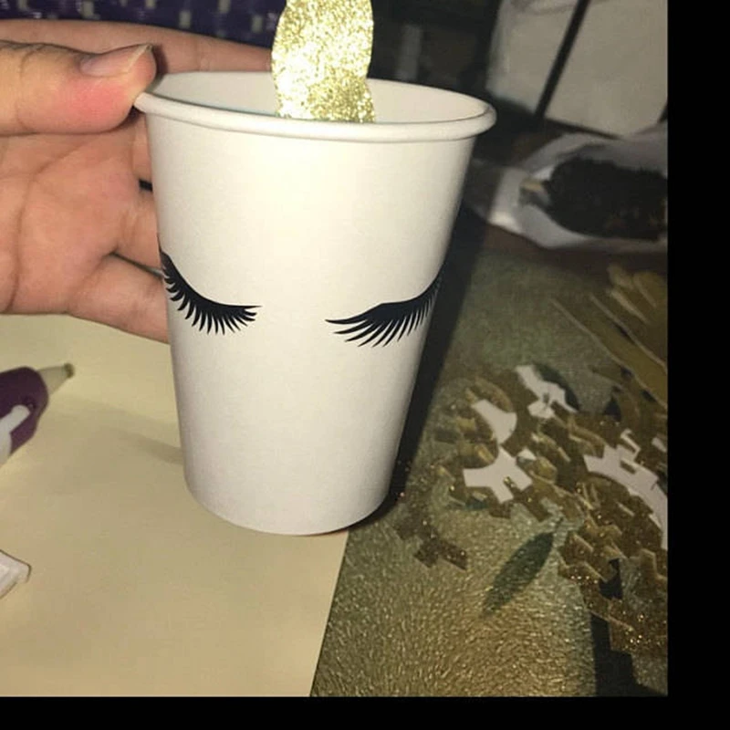 Eyelash Beauty makeup Party  Vinyl Art Sticker Decor