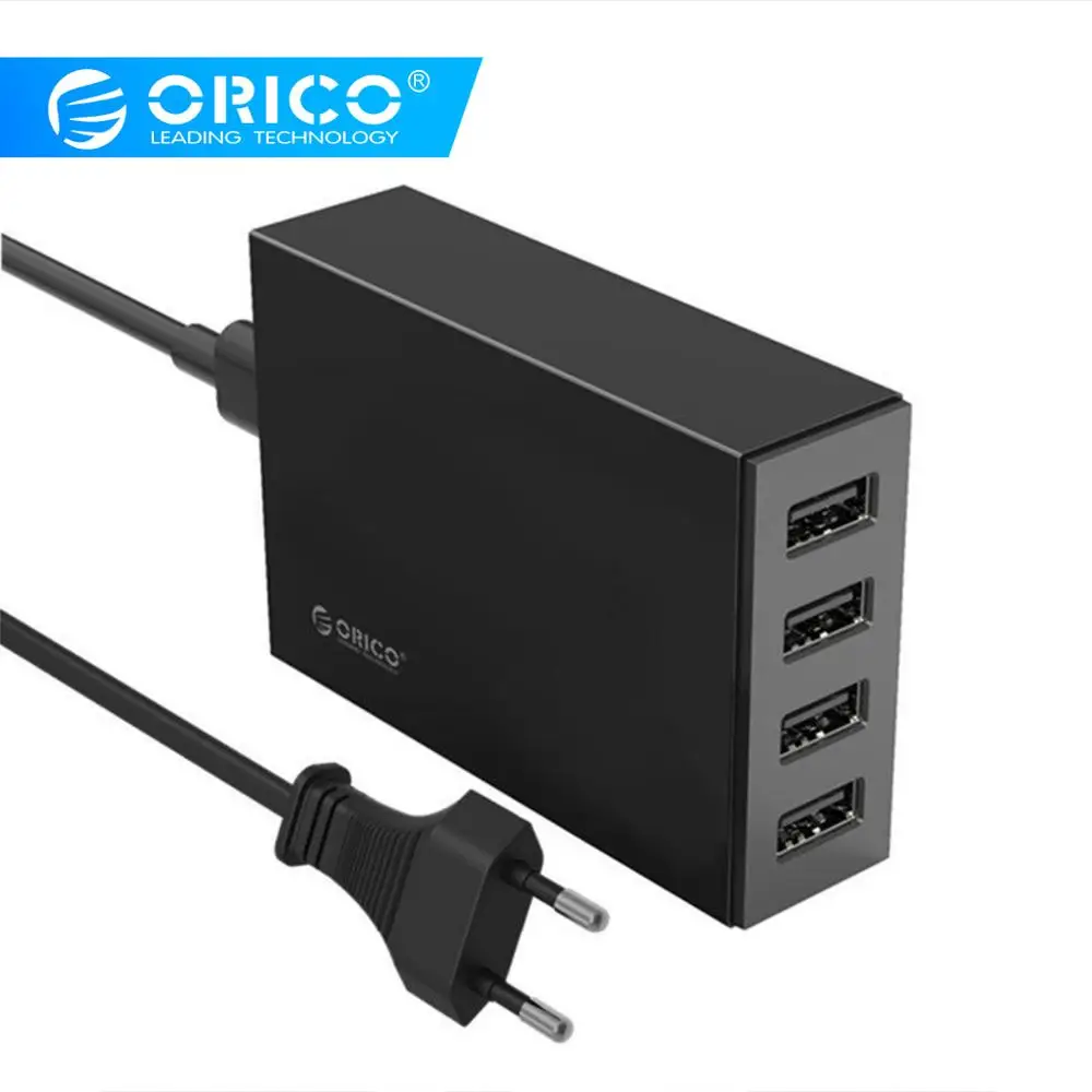 Orico 34 W 4 ميناء USB الذكية شاحن لسطح المكتب USB العالمي الهاتف المحمول شاحن سامسونج LG Xiaomi نيكزس فون السفر شواحن