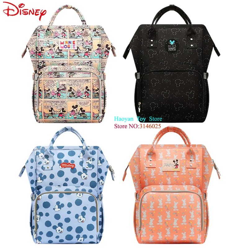 Disney Mochila Maternidade водонепроницаемая сумка для подгузников Мумия Микки USB бутылки Кормление Путешествия Рюкзак Детские сумки для мамы сумка