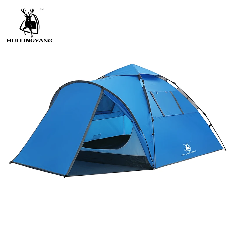 

HUI LINGYANG throw tent outdoor automatic tents throwing pop up waterproof camping hiking tent waterproof large family tents