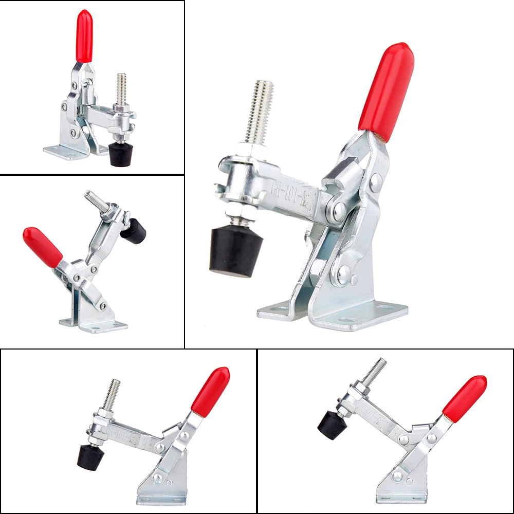 

VASTAR 1PCS 27/50/100kg Anti-Slip Covered Toggle Clamp Holding Capacity For Push Pull Fixing Workpiece Toggle Clamp Hand Tool