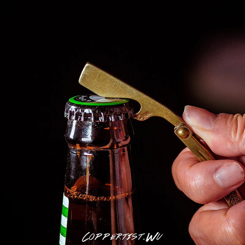 Coppertist. wu бритвенный портативный открывалка для бутылок бронзовый брелок