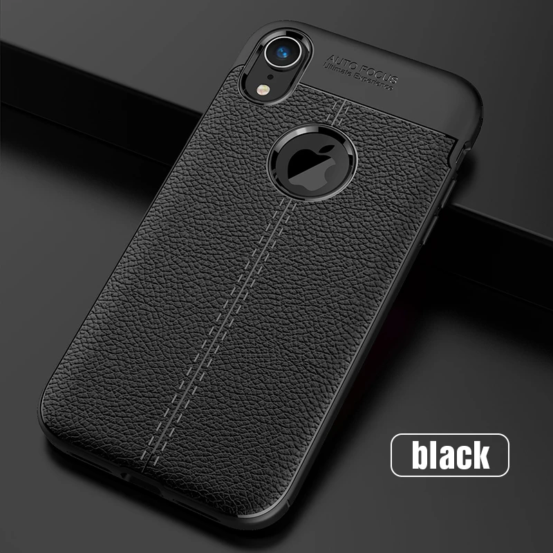 Carbon Silicone Case For iPhone Xs Xs Max Case 360 Luxury Leather Soft TPU Case For iPhone Xr Xs Max X 10 Case Coque (14)
