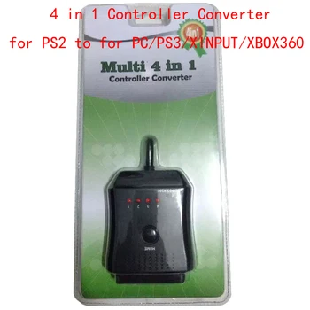 

10pcs a lot 4 in 1 Controller Converter Adapter Cable for PS2 To for PC for PS3 for XINPUT for XBOX360 Game Accessories