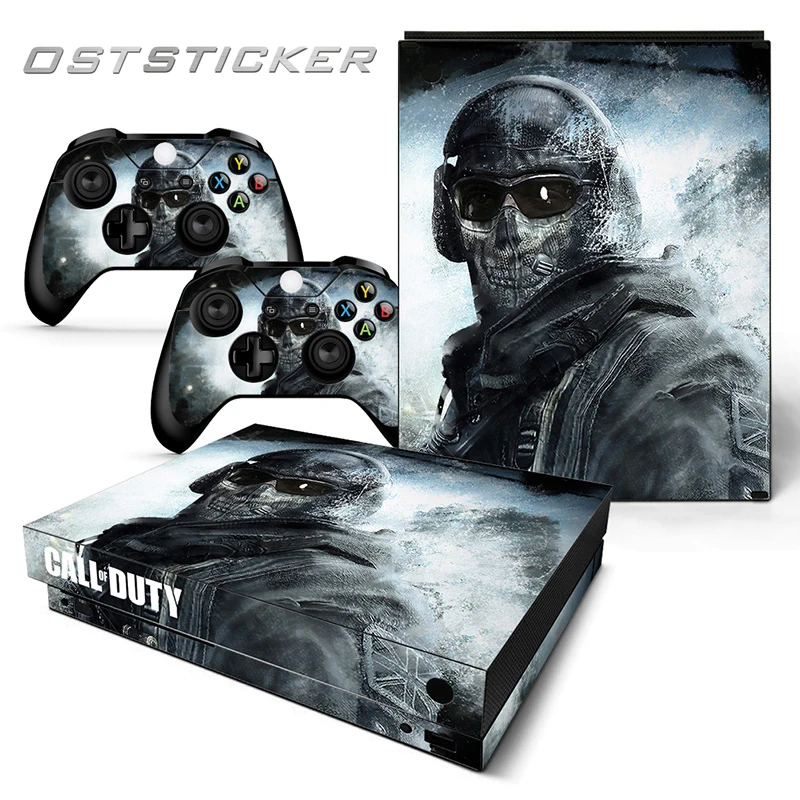 

30% off OSTSTICKER COD Solder Cartoon For Xbox One X Console Vinyl Decal Skin Cover For Xbox One X Controllers Skin Stickers