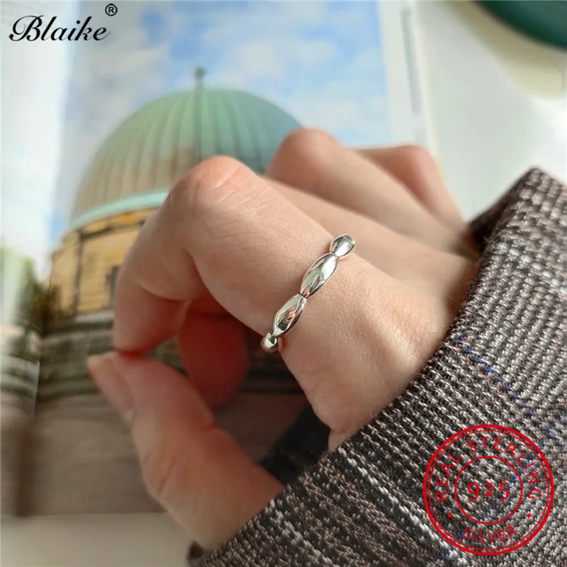 

Minimalist 925 Sterling Silver Thin Rings For Women Men Open Wedding Bands Dainty Stacking Ring Engagement Party Fine Jewelry