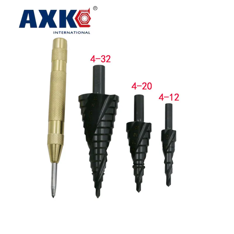 hss-cobalt-step-drill-with-nitrogen-high-speed-steel-spiral-metal-cone-drill-set-triangle-handle-hole-cutter-3pcs-4-32mm