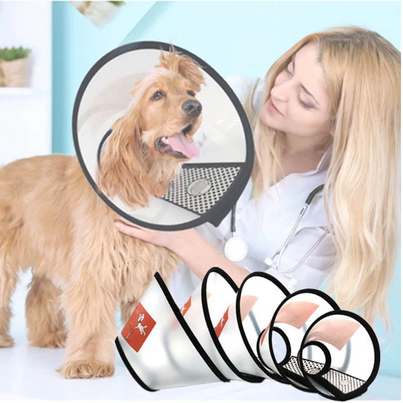 Pet Cone E Collar Wound Healing Recovery Collars Protection Smart Cat