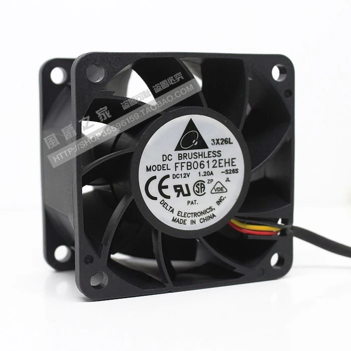 Новый вентилятор охлаждения для сервера DELTA 6cmFFB0612EHE 12В 1.2A 3PIN 2U | Компьютеры и офис