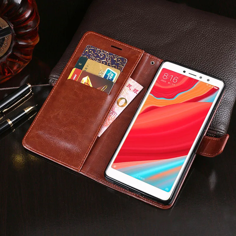 

Xiaomi Redmi S2 PU Leather Case Flip Cover For Xiaomi Redmi Note 7 6 Pro Go Anti-knock Case Cute Phone Cover