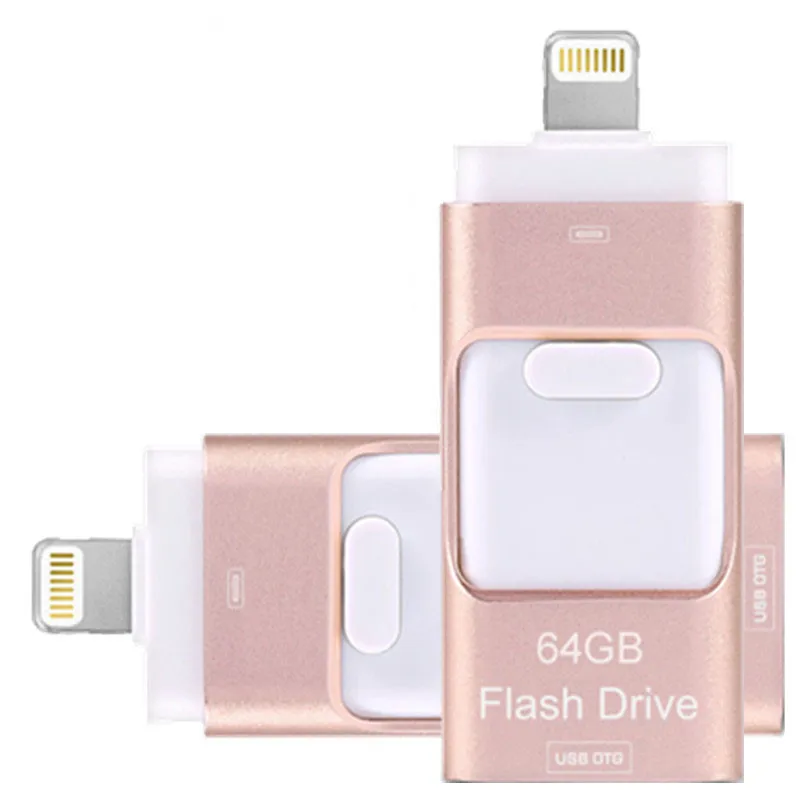 

iOS11 Lightning OTG Flash Drive 8GB 16GB 32GB 64GB 128GB For iOS and USB For PC For Tablet OTG Pendrive for iPhone otg U Disk