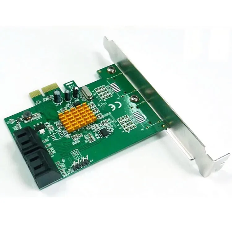 4 puertos SATA3.0 6 Gbps a tarjeta de expansión PCI-Express 88SE9215 Chipset para Marvell