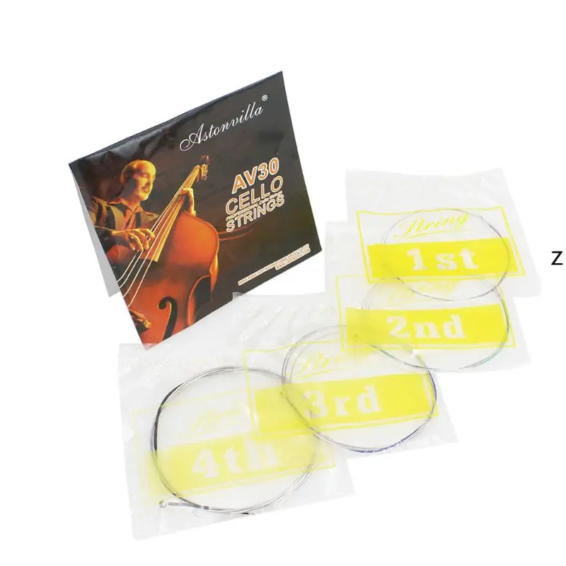 Cello String C-G-D-A For 4/4-3/4 Musical Instrument AV30 String Guitar Accessory