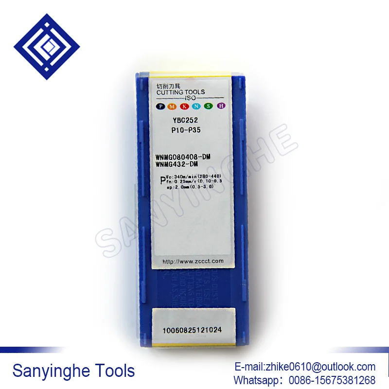 

10pcs/lots WNMG080404-DM / WNMG080408-DM YBC252 cnc carbide turning inserts