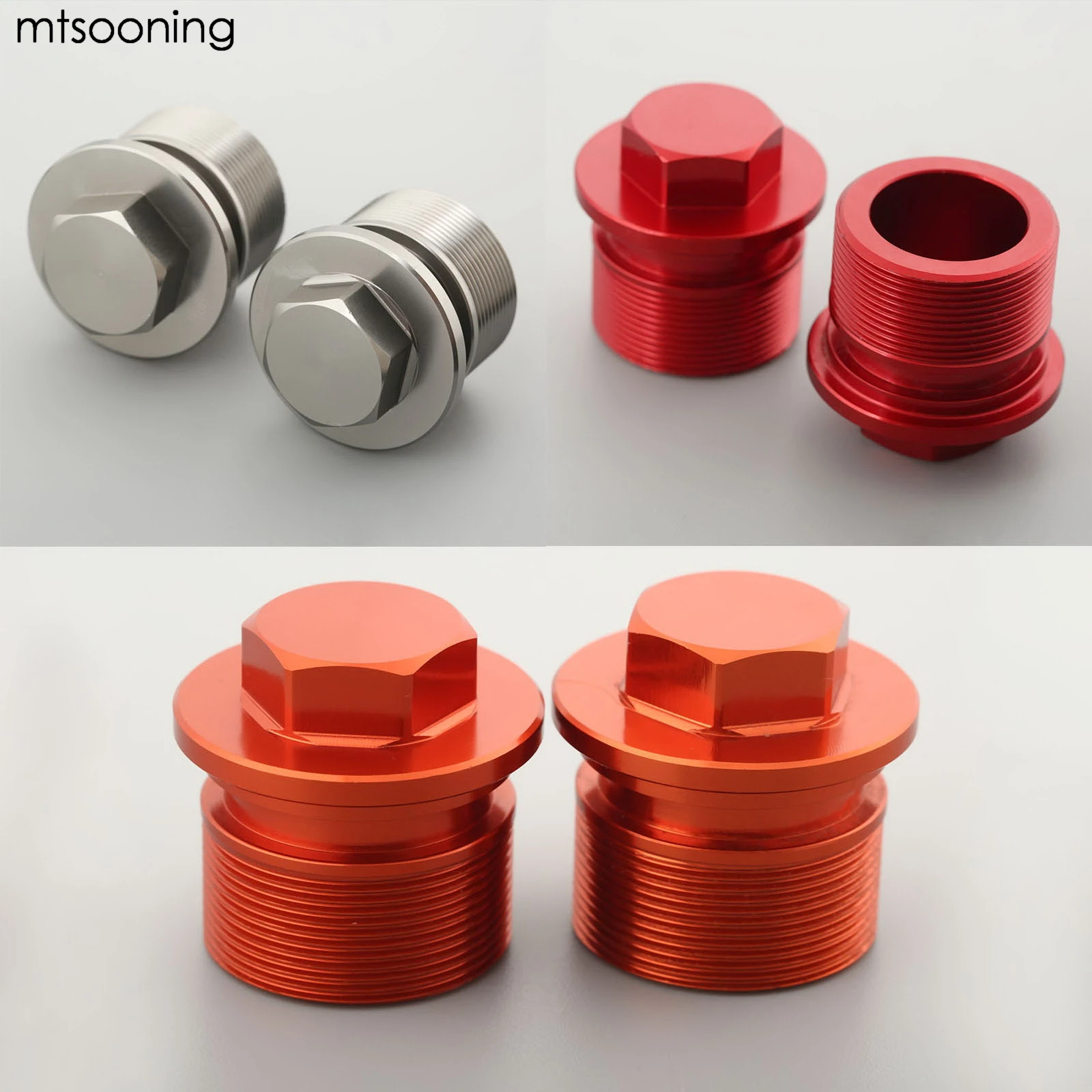 Mtsooning 2pcs Motorcycle Front Shock Absorber Fork Screw Cap Cnc Aluminum Red Gray Orange New For Honda Cbr 150 Cbf 125 Covers Ornamental Mouldings Aliexpress