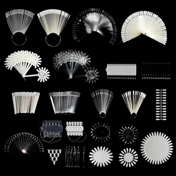 

Nail color plate fan color card color plate display board nail polish color display many tools