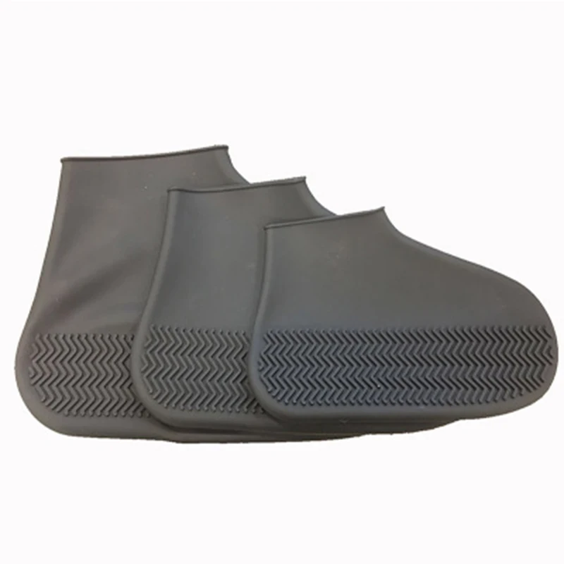 1 пара водонепроницаемых чехлов для обуви; нескользящие ботильоны на плоской подошве; Многоразовые галоши; силиконовая обувь для дождливой погоды