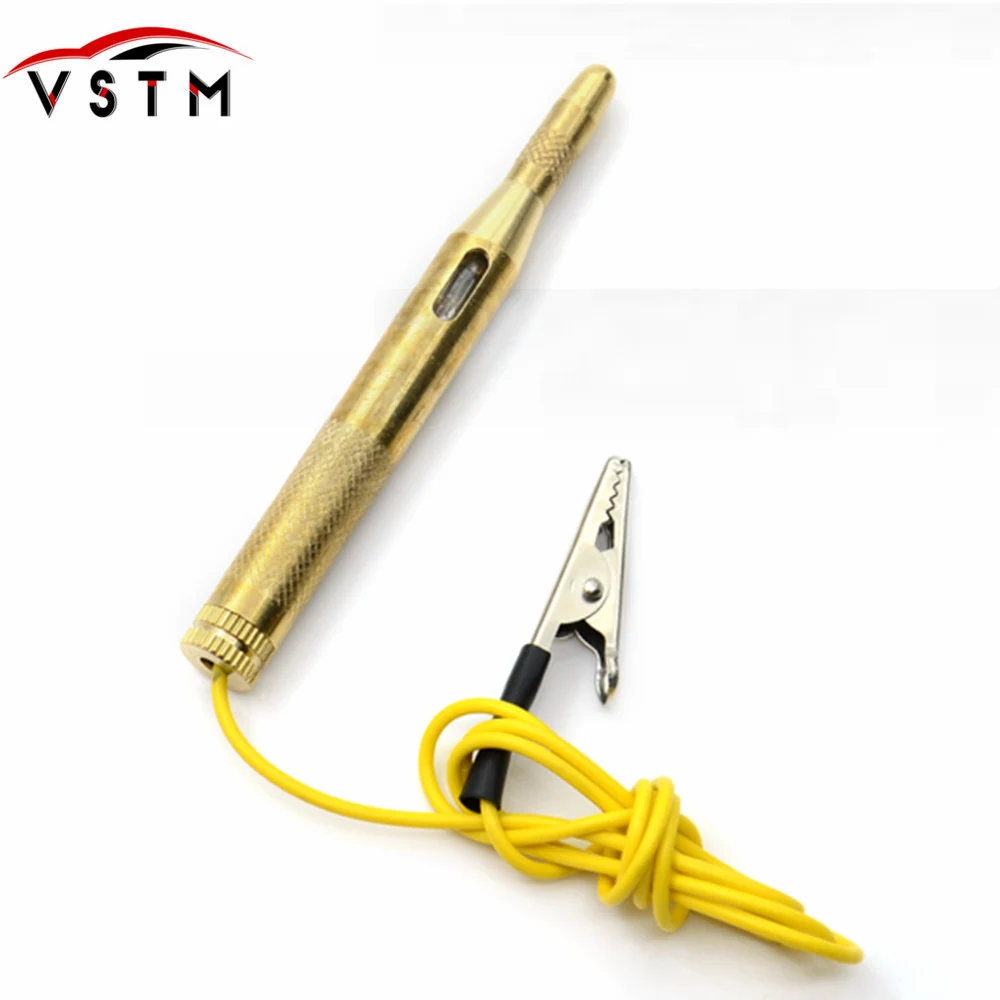 

High Quality Car Motorcycle Circuit Voltage Tester fuses and light sockets Test Pen DC 6V-24V Cable and Clip Circuit Tester