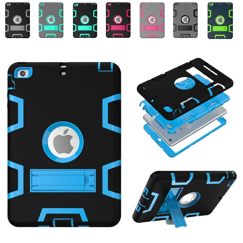 

For Apple iPad Mini 1/2/3 Case Cover High Impact Resistant Hybrid Three Layer Heavy Duty Armor Defender Full Body Protector Case