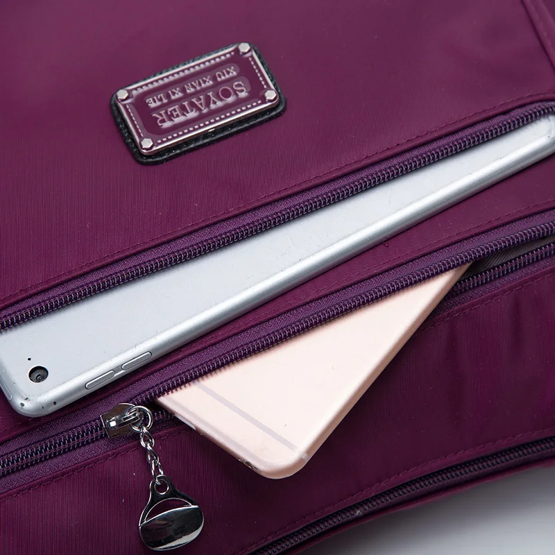 Водонепроницаемая сумка через плечо Оксфорд сумка для женщин брендовая Высококачественная сумка через плечо Больше молнии Llarge вместительная сумка