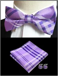 38 Цвета моды Для мужчин бабочкой и нагрудные платки запонки Человек галстук-бабочку Набор платок свадебные Винтаж галстук