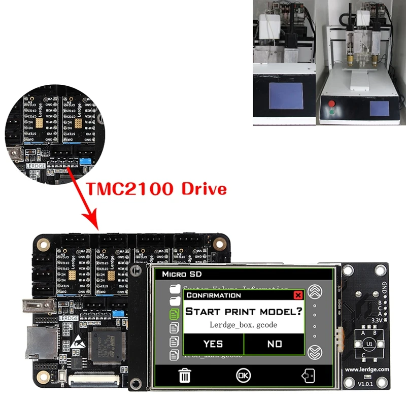 

3D Printer Controller Board ARM 32Bit + 4x Stepper Driver + 3.5"Touch Screen