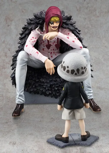 2 шт./партия, фигурка, одна деталь, Trafalgar Law Heart Corazon 12-16 см, ПВХ игрушки, Мультяшные куклы, подарок, Коллекционная модель аниме B597