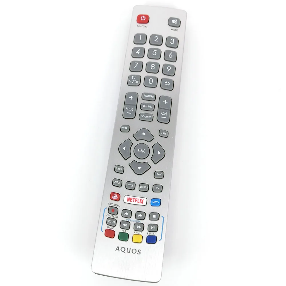 New Original TV Remote SHWRMC0115 For Sharp Aquos Smart LED IR Controle with Netflix Youtube 3D Button Fernbedienung | Электроника