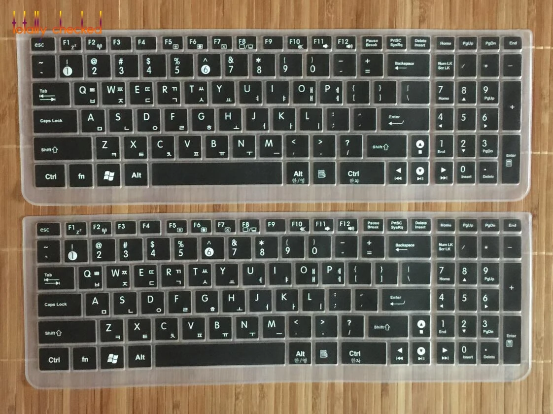 15 15.6 17 17.3 inch Korean language laptop Keyboard cover Protector Skin For Asus notebook F