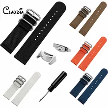 Haute Qualité Coloré Nylon Remplacement Watch Band Strap + Adaptateurs Pour Samsung Galaxy Gear S2 R720 Accessoires CLAUDIA