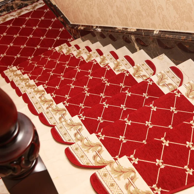 24X75CM European Jacquard Stairs Carpet Mat Anti-Slip Bathroom Carpet Hotel Stair Rug Home Entrance/Hallway Doormat Floor Rug 24X75CM European Jacquard Stairs Carpet Mat Anti-Slip Bathroom Carpet Hotel Stair Rug Home Entrance/Hallway Doormat Floor Rug