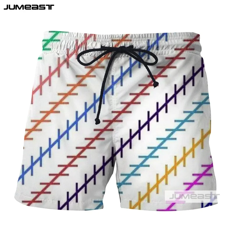 Женские и мужские короткие штаны Jumeast разноцветные шорты с бахромой 3D принтом