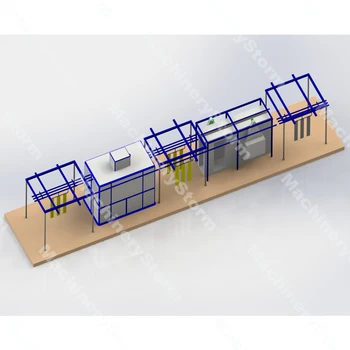 

Customized Powder Coating plant with Manual Conveyor System Powder Coating line with spray booth and drying oven for sale